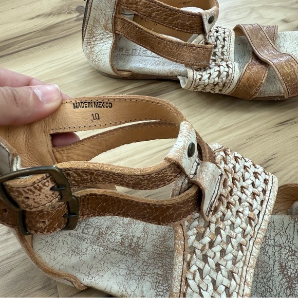 BED|STU Tan and Cream Leather Sandals - Picture 5 of 9